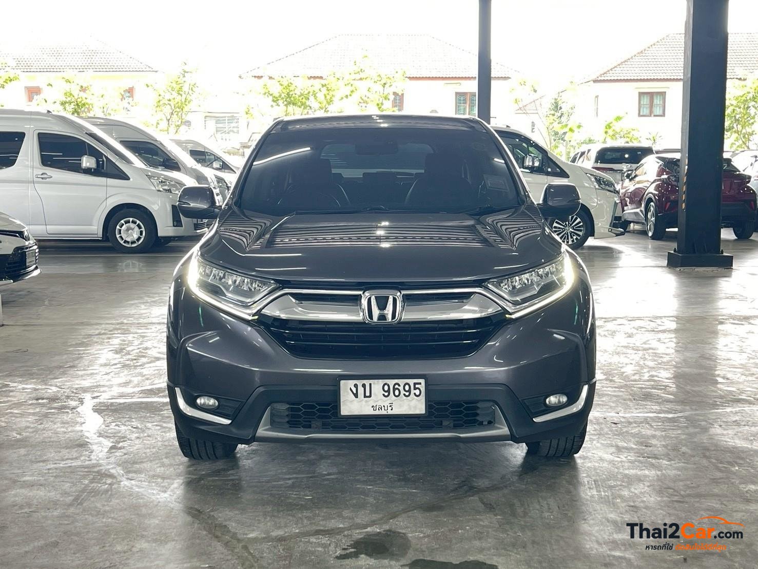 Honda CR-V CRV 2.4EL 4WD 7ที่นั่ง จด19 เกียร์ AT สีเทาดำ ไมล์ 115,984 กม. ผ่อนเริ่มต้น 9,xxx/เดือน 2018