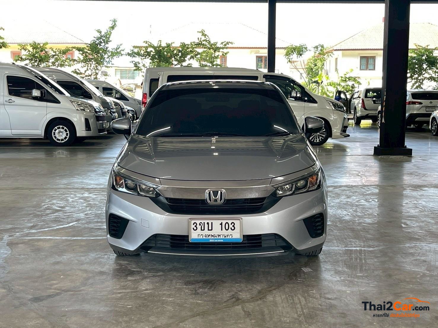 Honda City City 1.0V Sedan เกียร์ AT สีบรอนซ์เงิน ไมล์ 77,042 กม. ผ่อนเริ่มต้น 6,xxx/เดือน 2022