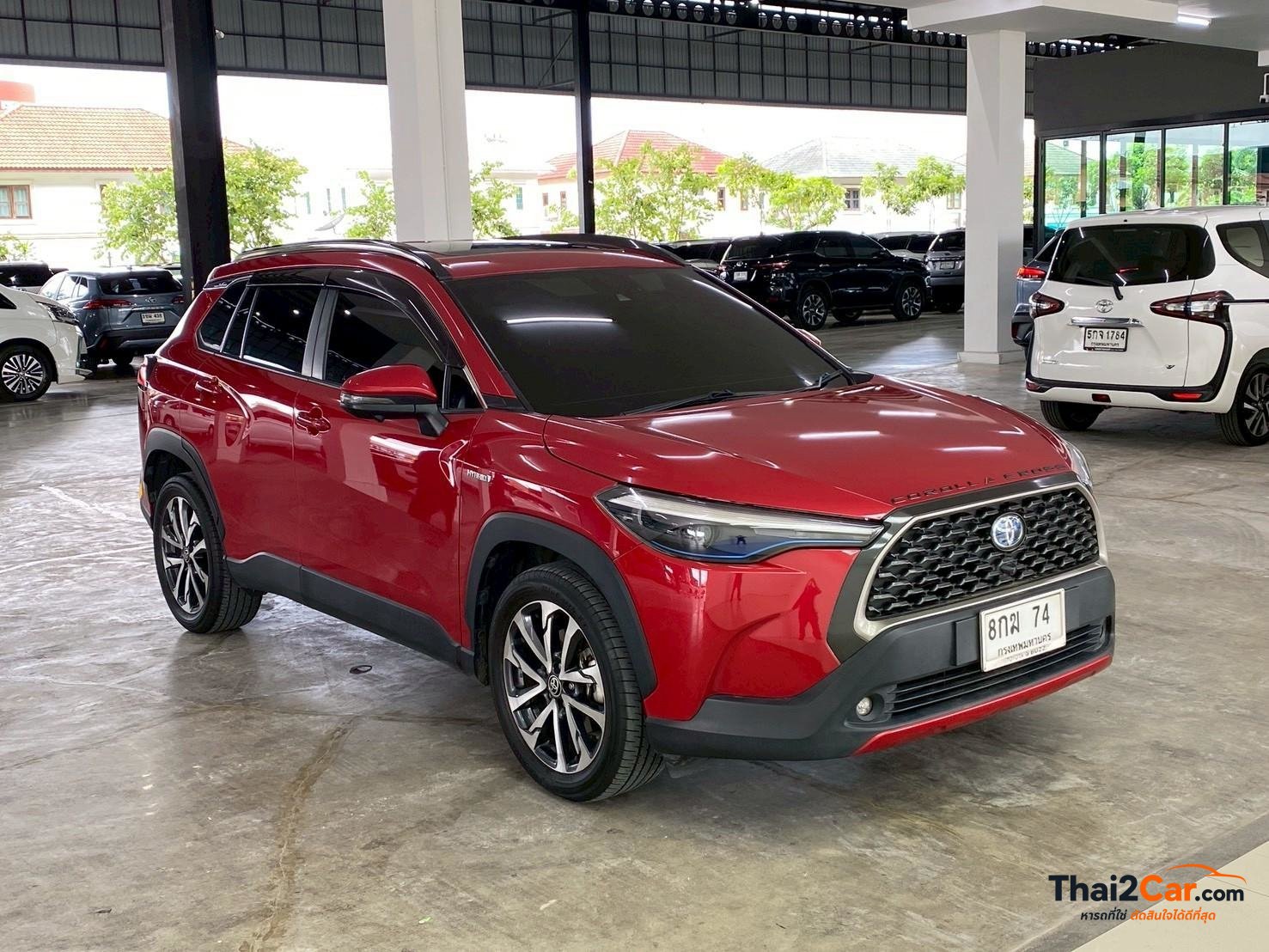 Toyota Corolla Cross Corolla Cross 1.8Hybrid Premium Safety จด22 เกียร์ AT สีแดง ไมล์ 162,358 กม. ผ่อนเริ่มต้น 10,xxx/เดือน 2021