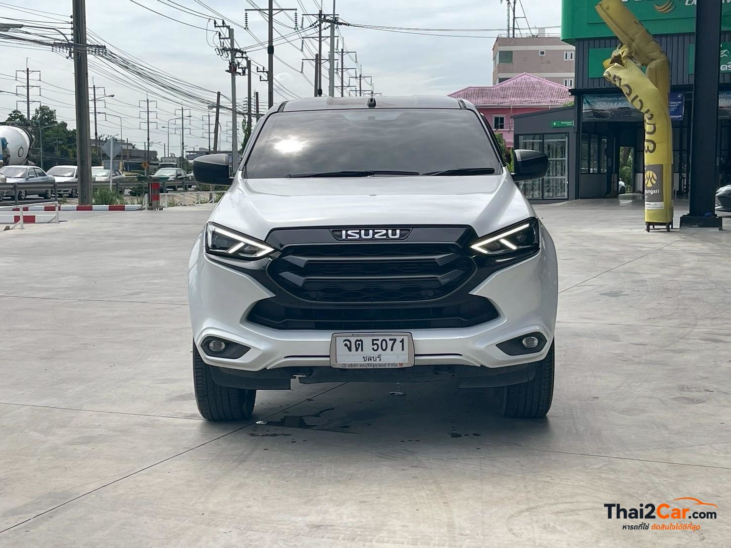 Isuzu MU-X Mu-X 1.9Active เกียร์ AT สีขาว ดำ ไมล์ 60,233 กม. ผ่อนเริ่มต้น 12,xxx/เดือน 2022