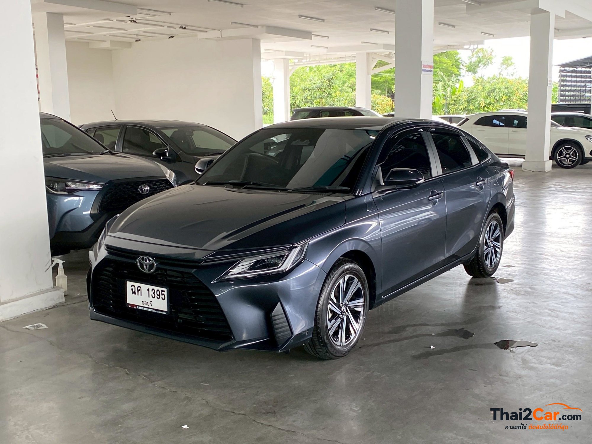 Toyota Yaris Yaris Ativ 1.2Smart เกียร์ AT สีเทาดำ ไมล์ 23,314 กม. ผ่อนเริ่มต้น 8,xxx/เดือน 2025